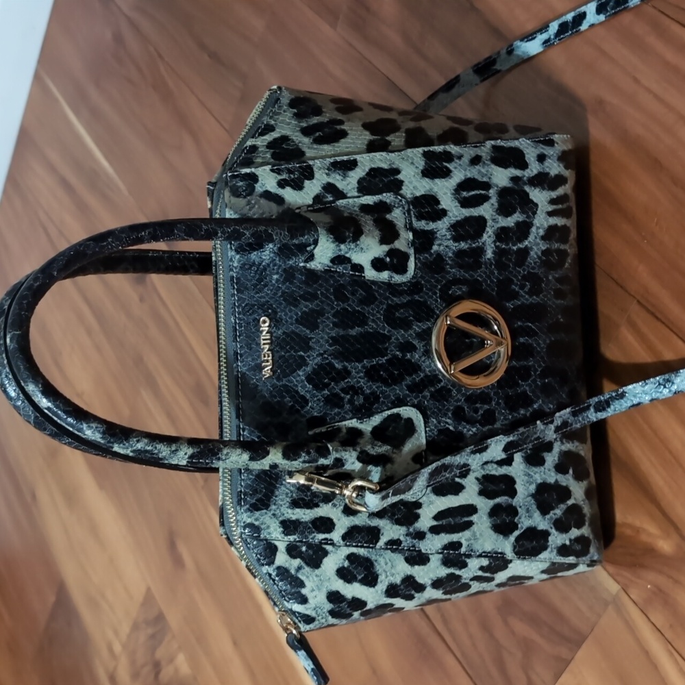 Valentino by Mario Valentino Minimi Animalier Leopard Print Bag + Dust Bag ❤️